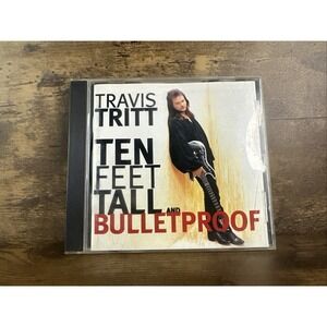 Travis Tritt Ten Feet Tall & Bulletproof CD 1994 Country Southern Rock Tested